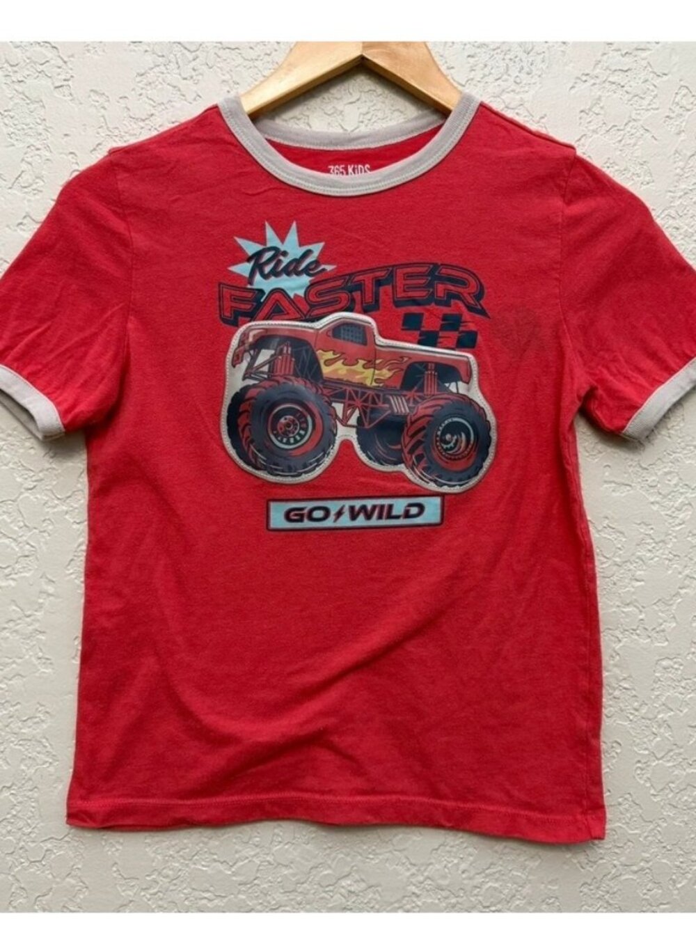 Boys monster truck shirt